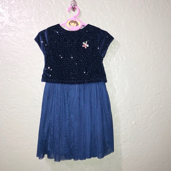 Tuc Tuc kids velvet and tulle lined dress. - Picture 1 of 8